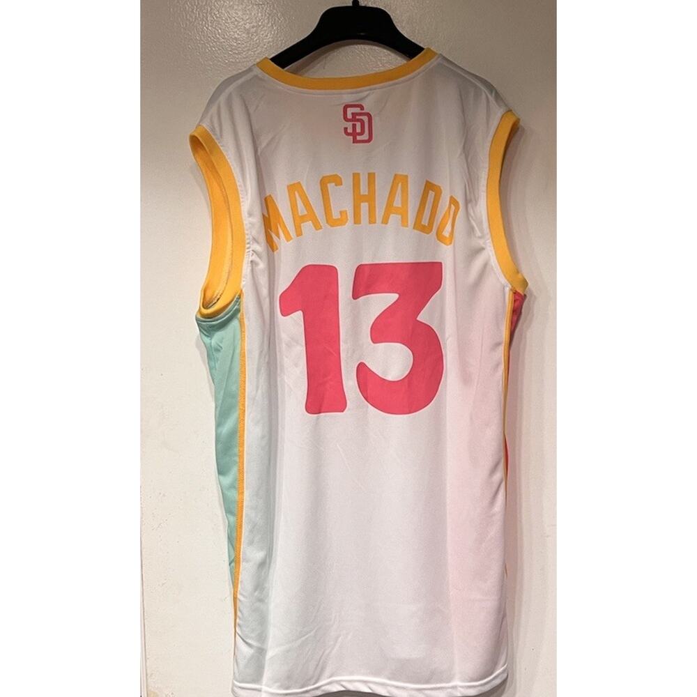 Manny Machado City Connect Basketball Jersey San DiegoPadres Size Large 9/02/25 - Picture 6 of 6
